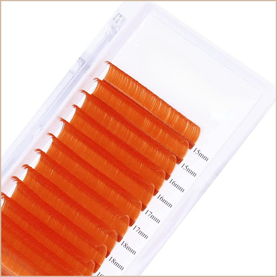 colored-premade-fans-volume-lashes-orange-kli41-8